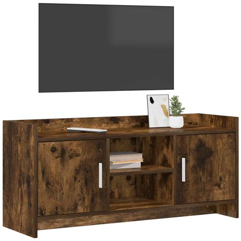 Mobile TV 102 x 33 x 47 cm Rovere Fumo Legno ingegnerizzato - Foto 2
