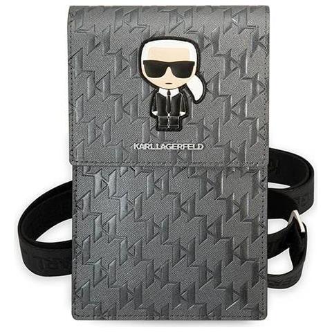 Karl Lagerfeld Ikonik Karl Monogram Patch Bag - Argento - Foto 1