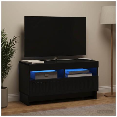 Mobile TV LED Nero Legno ingegnerizzato - Foto 2
