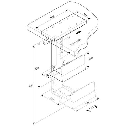 Supporto da Scrivania CPU-D250BLACK per PC - Foto 2