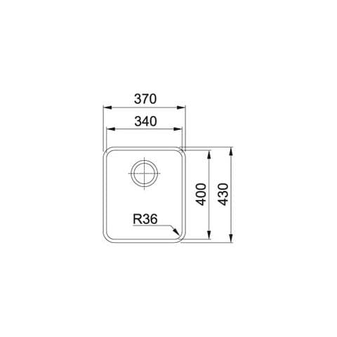 Sottotop Da Incasso ANX110-34 1 Vasca Colore Inox Satinato - Foto 2