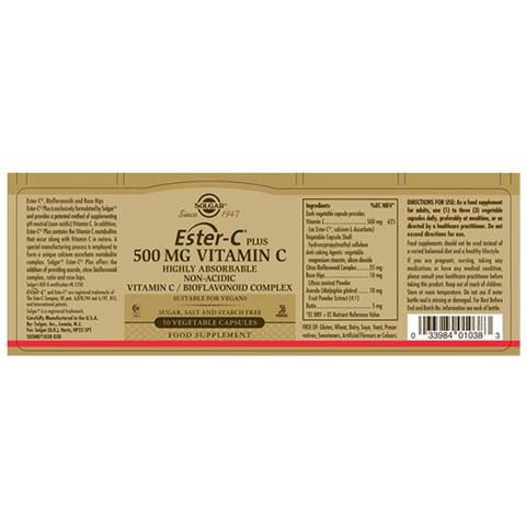 Ester-c Plus 500 Mg Vitamina C 50 Capsule Vegetali - Foto 4