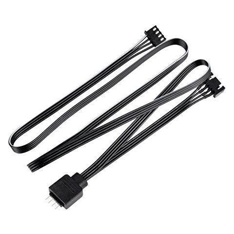 SST-CPL01 SilverStone SST-CPL01 - 4x RGB extend Y Cables (SilverStone Custom RGB 4pin male / female connector + Standard RGB 4pin female connector), includes 4x 4pin - Foto 1