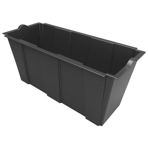 Vaso Rettangolare Interno Per Fioriera 'separe'' - 79x35xh37 Cm Lt. 63 - Antracite - Foto 1
