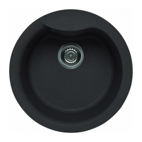 Lavello Ego Round Granitek 48,5 cm 1 vasca Colore Nero 40 - Foto 1