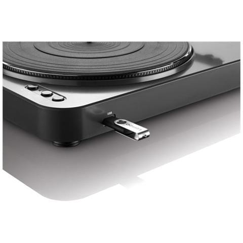 Giradischi con trasmissione a cinghia LBT-120BK 33 e 45 Giri / min con USB e Bluetooth - Colore Nero - Foto 6