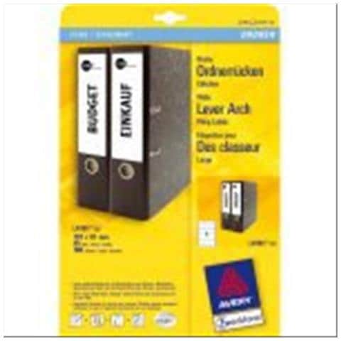 Zweckform L4761-25 Conf 100 Etichette 61x192 Mm Autoadesive Bianco - Foto 1