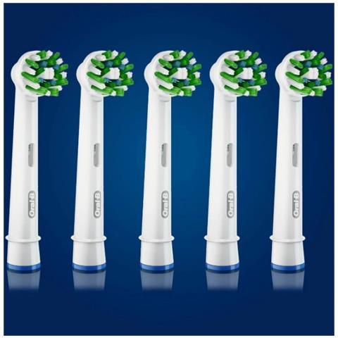 Testina per Spazzolino 5 Pezzi Oral B EB50-3 Cross Action Colore Bianco - Foto 2