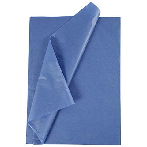Carta Velina, Foglio 50x70 Cm, 14 G, Blu, 10fgl. - Foto 1
