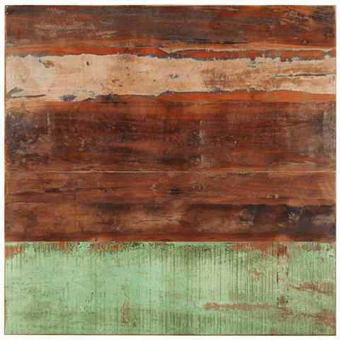 Piano Del Tavolo Quadrato 80x80cm 15-16 Mm Massello Di Recupero - Foto 1