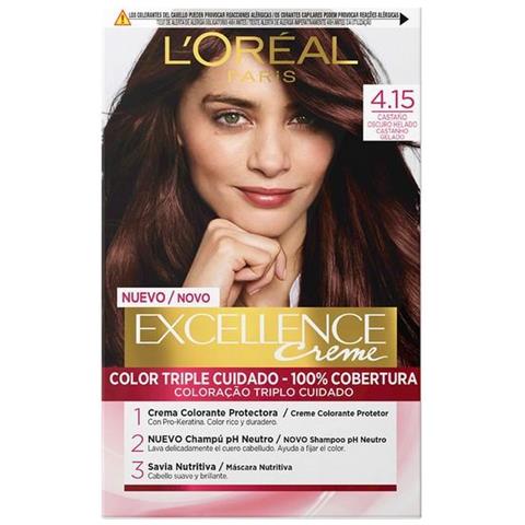 Tintura Permanente Excellence L'oréal Paris 4.15 Castano Scuro - Foto 1