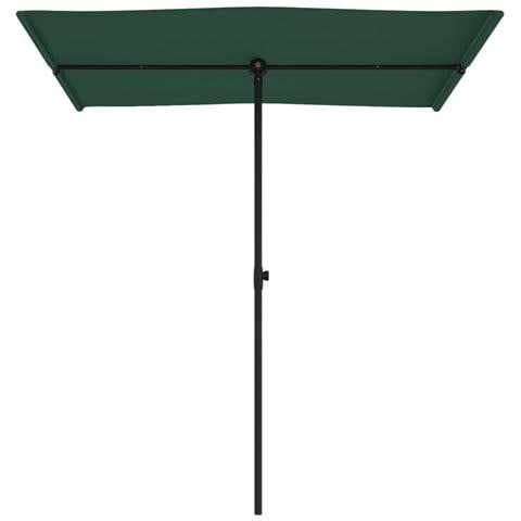Ombrellone da Esterni con Palo in Alluminio 180x110cm Verde - Foto 10