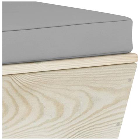 Set Divani da Giardino su Pallet 6 pz con Cuscini Legno Abete - Foto 2