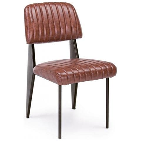 Sedia Nelly Arancio Scuro Vintage 60x59x84-44h - Foto 1