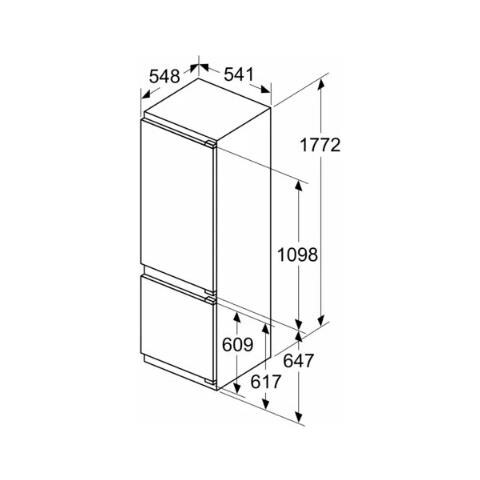 Frigorifero Combinato da Incasso KI87VVFE1 Low Frost Ventilato Classe E Capacità Netta 270 Litri - Foto 10