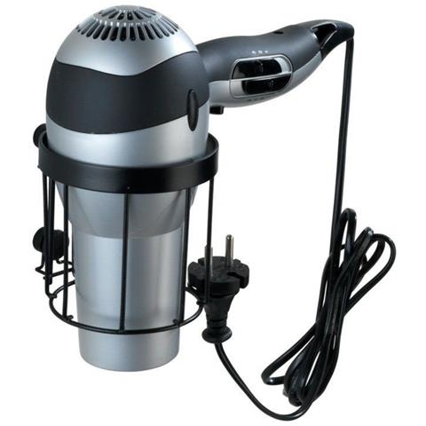 WENKO Supporto Per Asciugacapelli Classic Plus Colore Nero Wenko