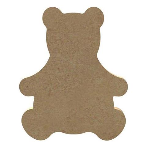 Orsacchiotto Di Legno Mdf Da Decorare - 10 Cm - Foto 1