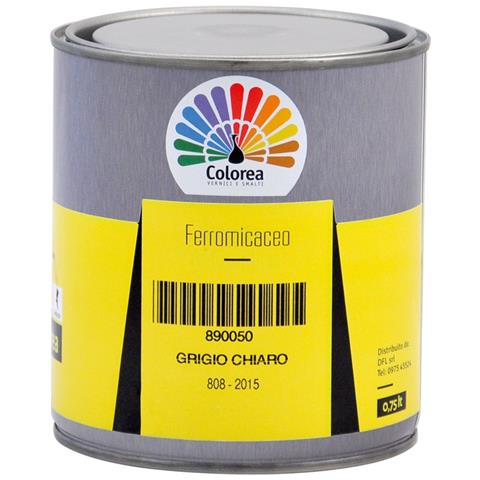 Smalto Ferromicaceo 'colorea' Lt. 2,5 Grigio Medio X 2 Pz Colorea - Foto 2