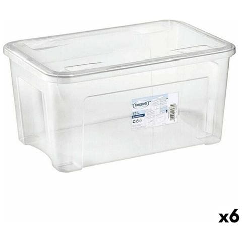 Scatola Portaoggetti Con Coperchio Combi Tontarelli Combi (59 X 39 X 28 Cm) 59 X 39 X 28 Cm (6 Unità) - Foto 1