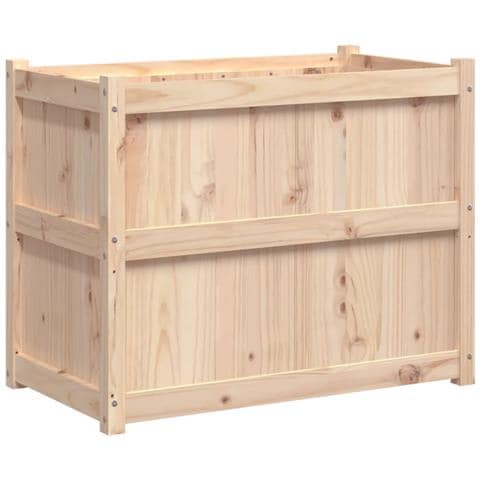 Fioriera Da Giardino 90x50x70 Cm In Legno Massello Di Pino - Foto 2