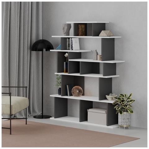 Libreria Design Apollon Bianco Antracite - Foto 1