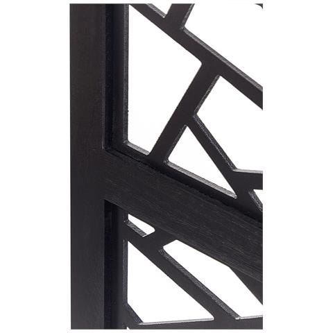Paravento 4 Pannelli Legno Nero 170 X 163 Cm Pianlargo - Foto 2