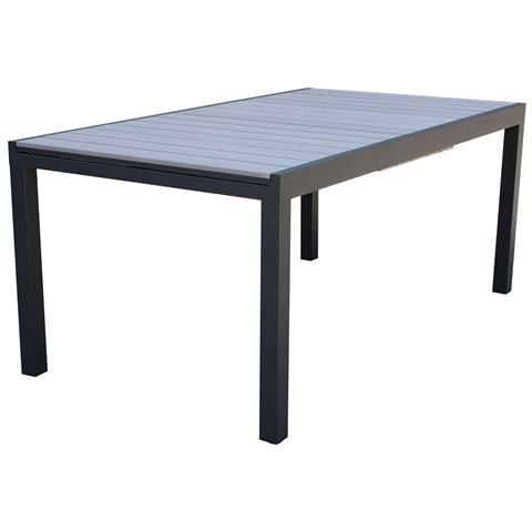 Tavolo Estensibile Da Esterno 180/240 Cm Con Struttura In Alluminio E Piano In Polywood Effetto Legno In Doghe Futy - Foto 1