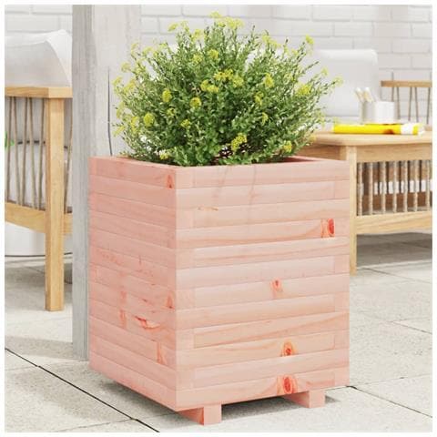 Fioriera Da Giardino 40x40x49,5 Cm In Legno Massello Di Douglas - Foto 1