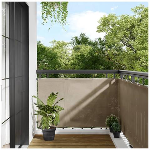 Paravento Da Balcone Tortora 90x700 Cm 100% Poliestere Oxford - Foto 1