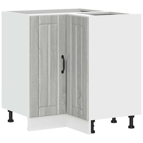 Mobile Base Ad Angolo Cucina Lucca Grigio Sonoma In Truciolato - Foto 2