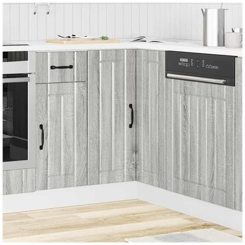 Mobile Base Ad Angolo Cucina Lucca Grigio Sonoma In Truciolato - Foto 3