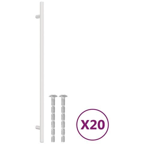Maniglie Per Mobili 20 Pz Argento 320 Mm In Acciaio Inox - Foto 2