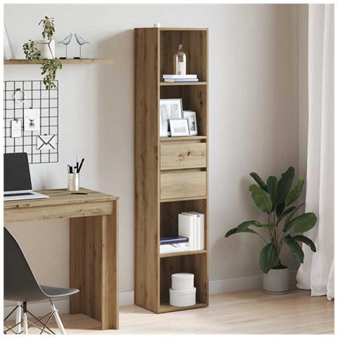Libreria Rovere Artigianale 36x30x171 Cm Legno Multistrato - Foto 3