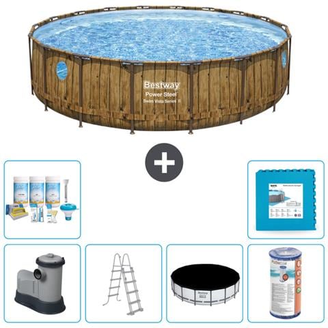 Piscina Fuori Terra - In Giro - 549x122 Cm - Bruin - Include Accessori Coordinati Cb30 - Foto 1