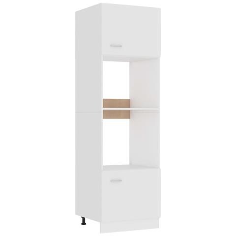 Lusso Casadino - Armadio Per Microonde “lyon” Bianco 60x57x207 Cm - Foto 2