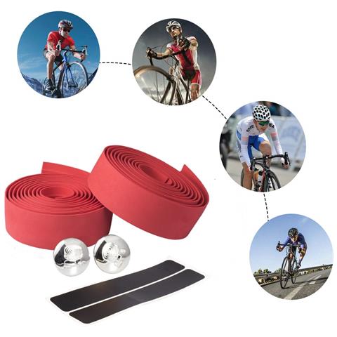 Nastro Manubrio Antiscivolo Per Bicicletta (confezione Da 4) Black - Foto 2