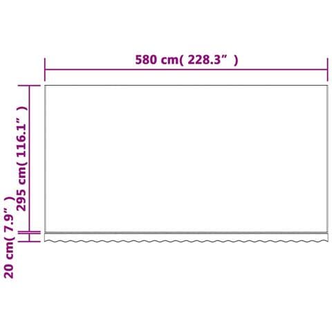 Tessuto di Ricambio per Tenda Strisce Rosse e Bianche 6x3 m - Foto 7