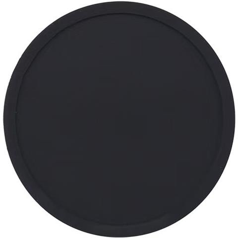 Set Di 10 Sottobicchieri In Silicone Per Bar, Caffè E Acqua Black - Foto 1