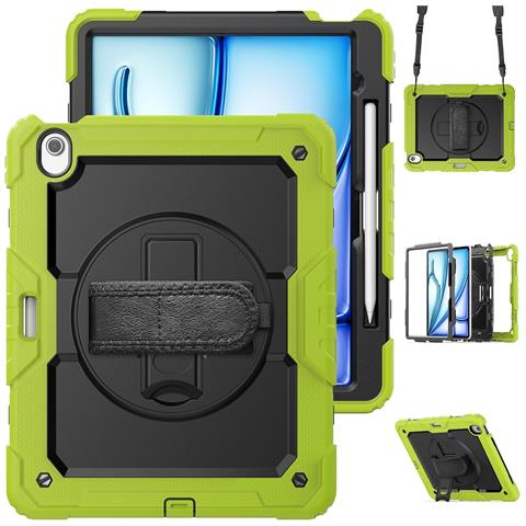 Custodia Per Ipad Pro 5/4/3 12.9” Con Supporto E Tracolla Verde - Foto 1