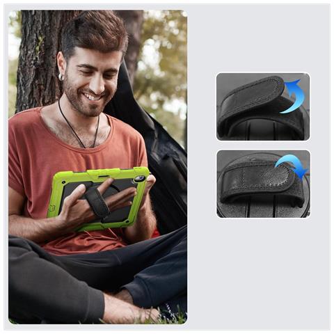 Custodia Per Ipad Pro 5/4/3 12.9” Con Supporto E Tracolla Verde - Foto 4