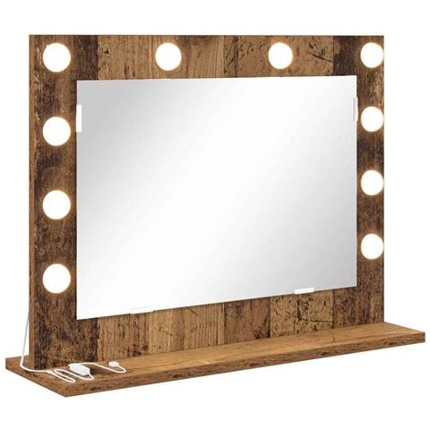 Specchio da Vanità con specchio Legno vecchio 60 x 45 x 18 cm - Foto 1