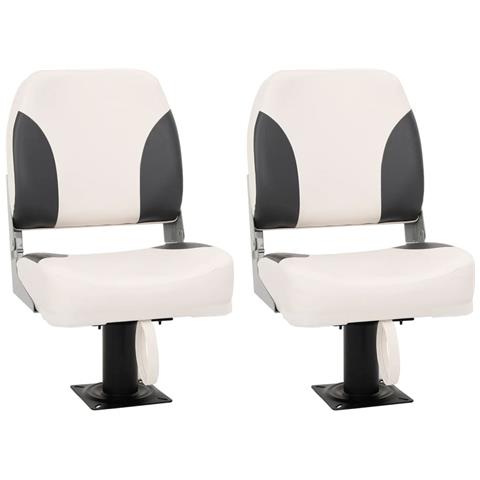 Set Sedile da Barca Pieghevole 4 pz con Schienale Basso - Foto 1