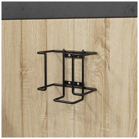 Supporto per Sale da Leccare Nero in Acciaio - Foto 2