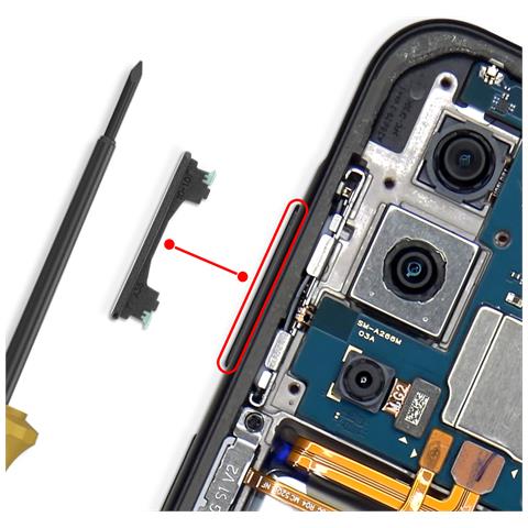 Pulsante Volume Di Ricambio Galaxy A36 Originale Service Pack, Nero - Foto 4