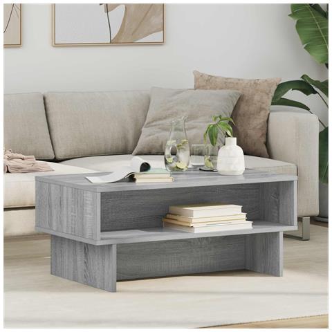 Tavolino da salotto Grigio Sonoma 80 x 46 x 35 cm - Foto 2