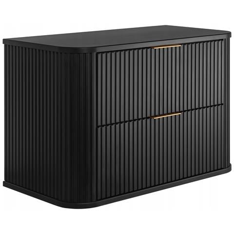 | Mobiletto 80cm | Nero opaco - Legno | L /H /P 80/52/41cm | ELEGANCE | Mobili bagno, mobili bagno, basi, lavabo - Foto 1