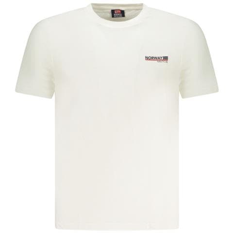 MAGLIETTA DA UOMO A MANICHE CORTE NORVEGIA 1963 BIANCA - Colore: Bianco, Taglia: XL - Foto 1