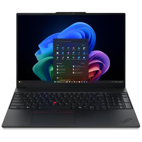 ThinkPad E16 Gen 4 (Intel) Intel Core 7 350 Computer portatile 40,6 cm (16") WUXGA 32 GB DDR5-SDRAM 1 TB SSD Wi-Fi 7 (802.11be) Windows 11 Pro Nero Italiano - Foto 1