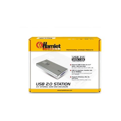 HXD2CCUU Box Esterno per Hard Disk SATA + IDE 2,5" USB 2.0 Argento - Foto 6