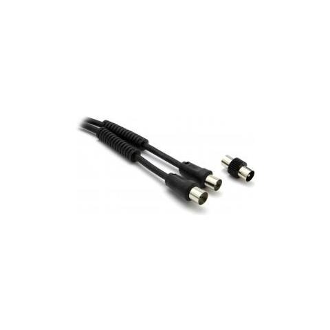 Cavo di raccordo antenna, 5 m, M / F, Nero - Foto 2